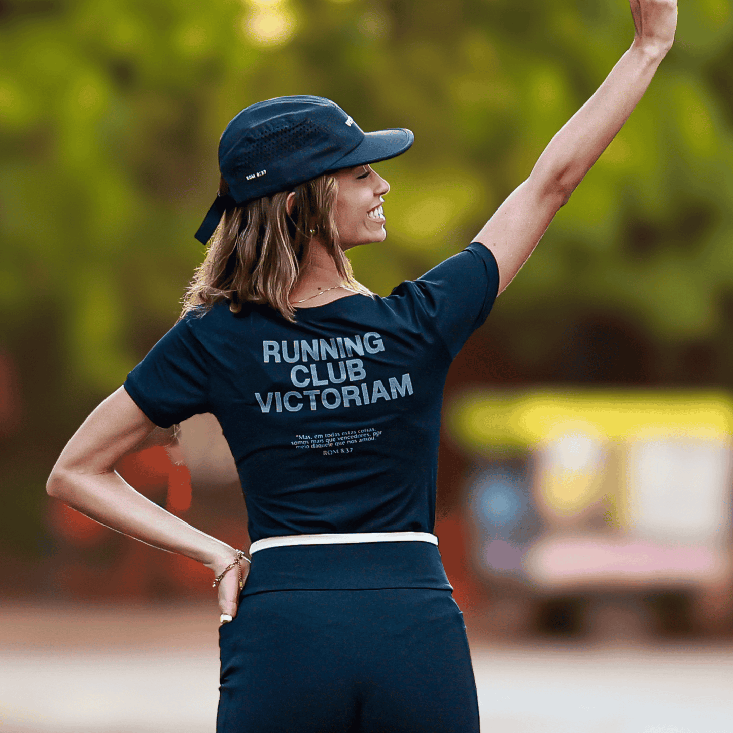 Camiseta Running Club Victoriam Feminina Preta