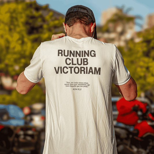 Camiseta Running Club Victoriam Masculina Branca