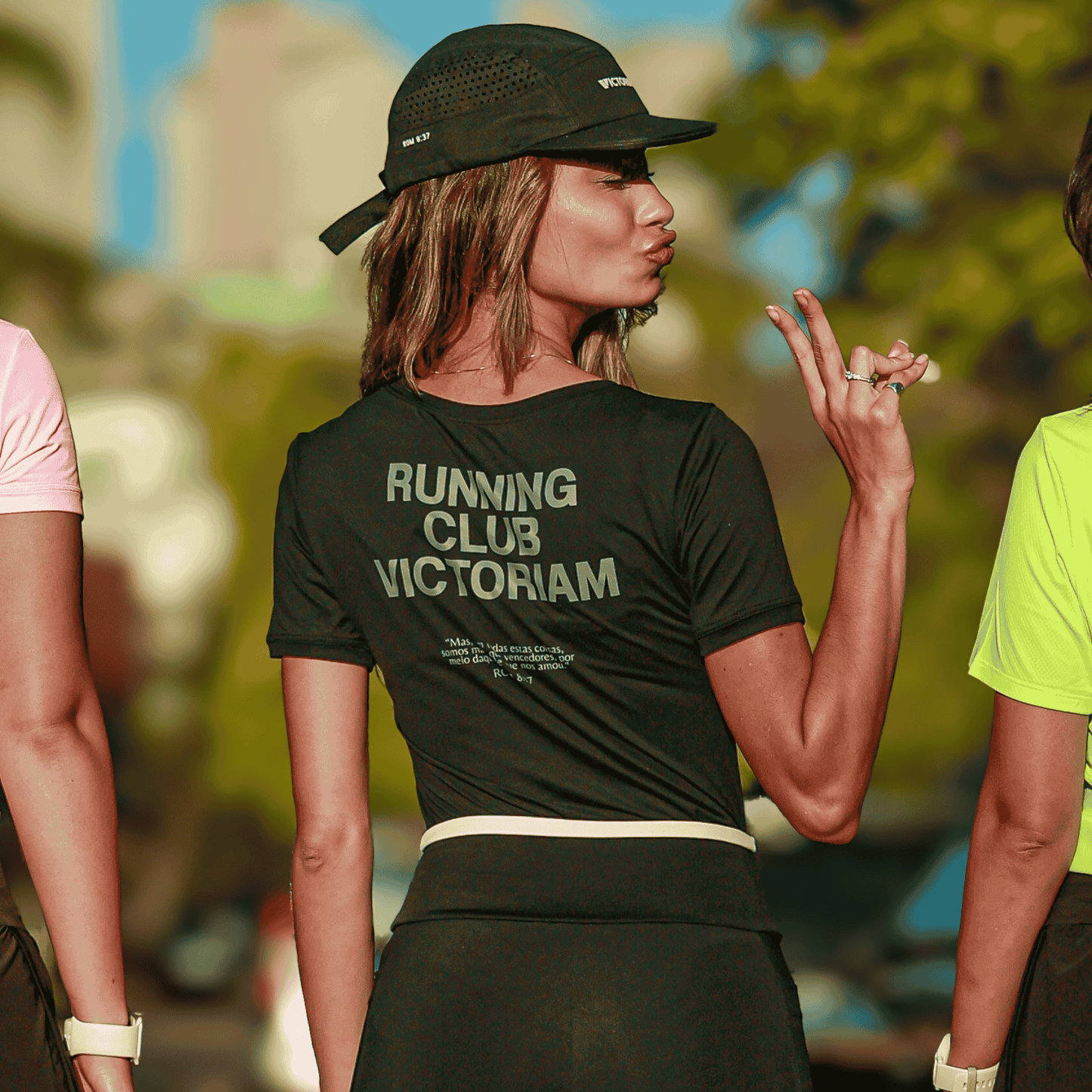 Camiseta Running Club Victoriam Feminina Preta