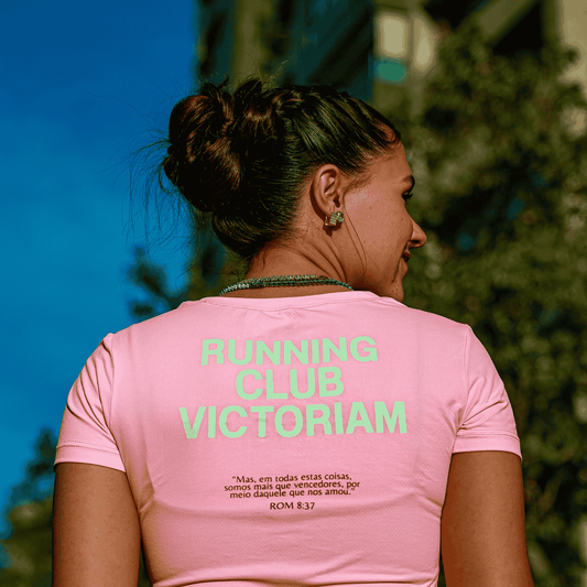 Camiseta Running Club Victoriam Feminina Rosa
