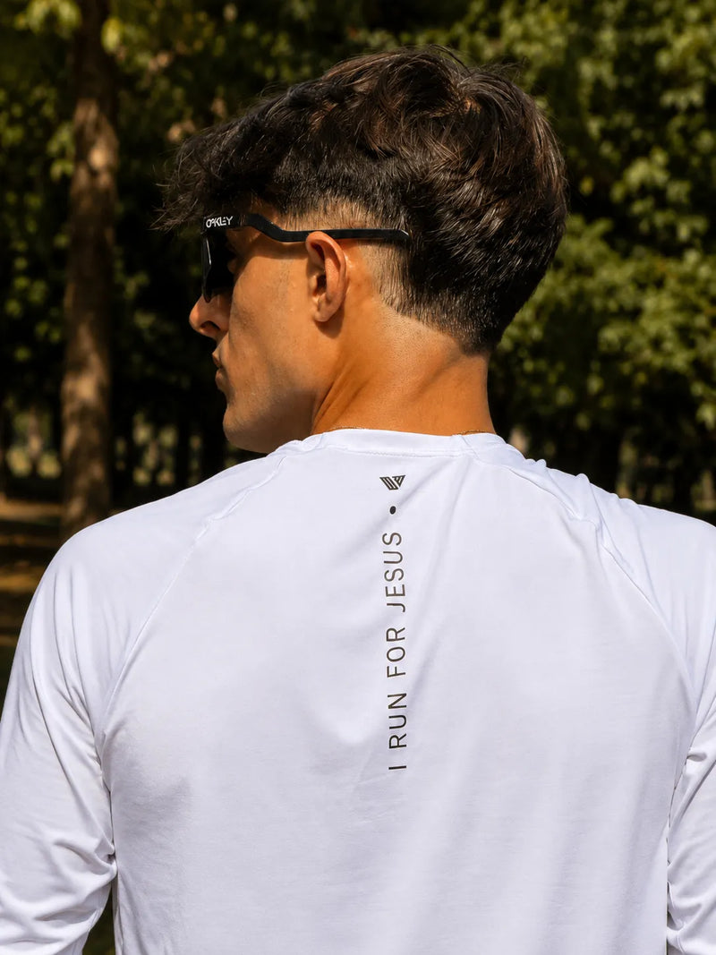 Camisa Manga Longa I Run For Jesus