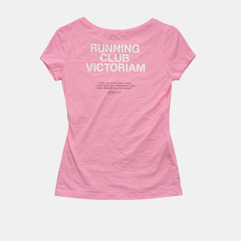 Camiseta Running Club Victoriam Feminina Rosa