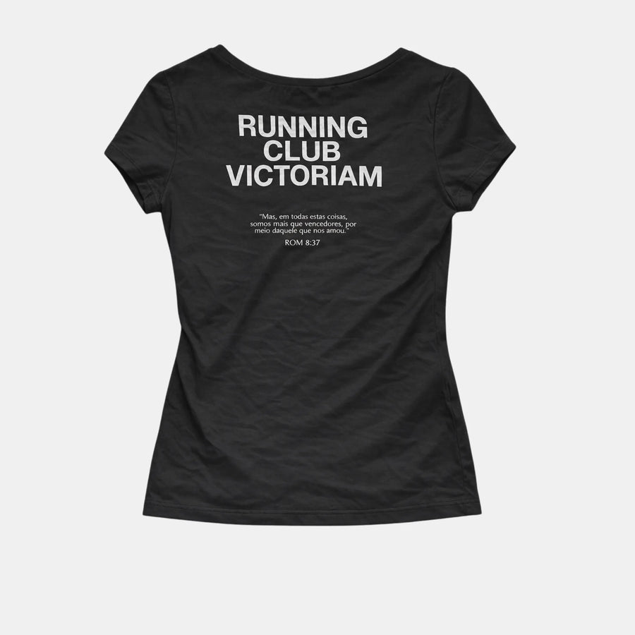 Camiseta Running Club Victoriam Feminina Preta