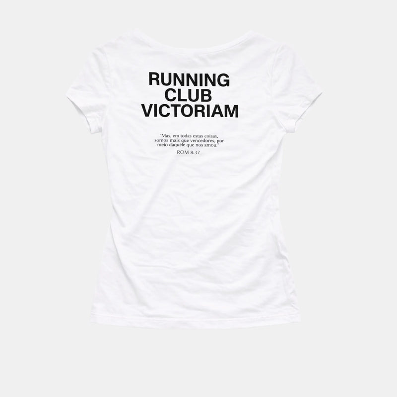 Camiseta Running Club Victoriam Feminina Branca