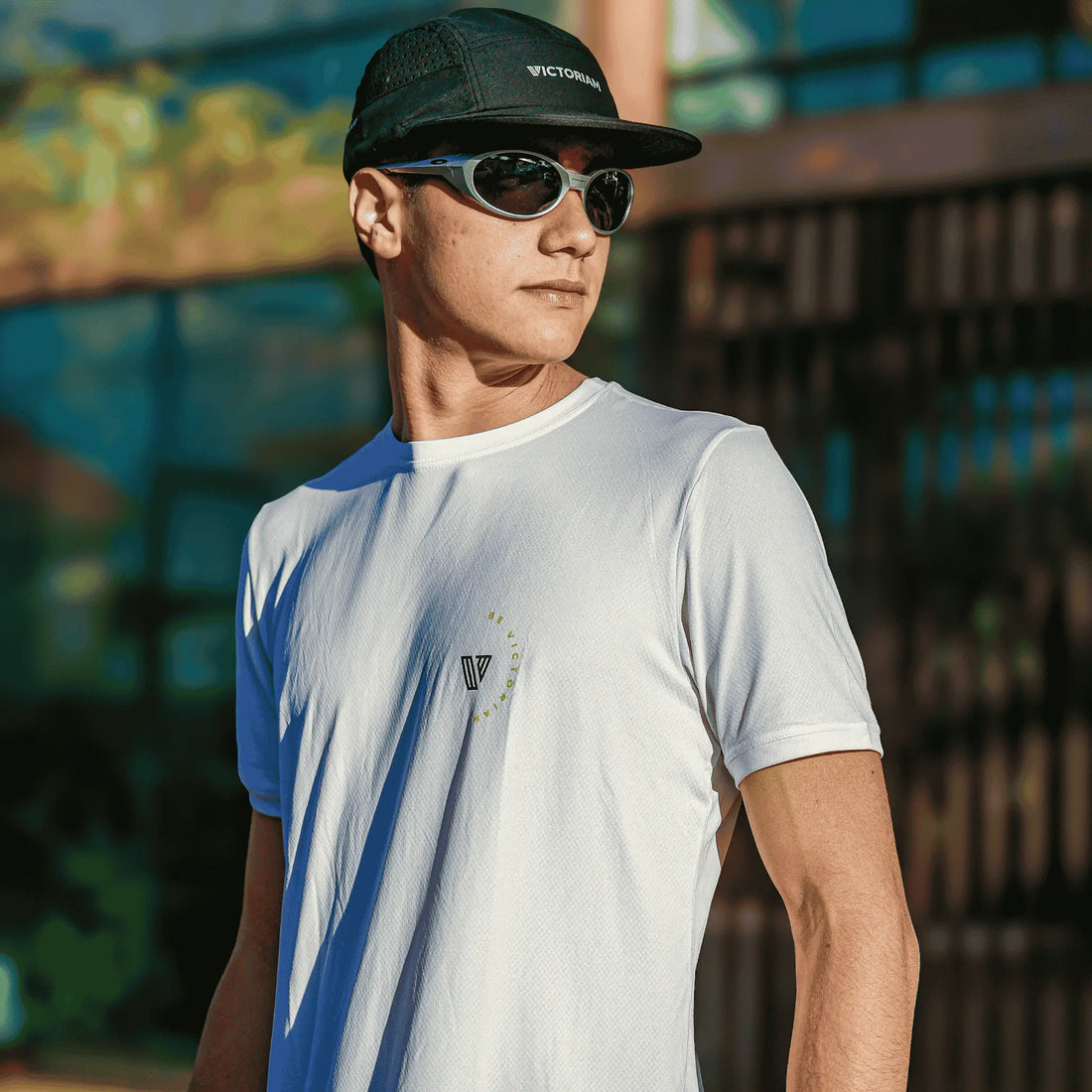 Camiseta Running Club Victoriam Masculina Branca