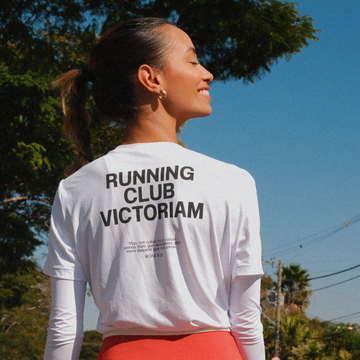 Camiseta Running Club Victoriam Feminina Branca