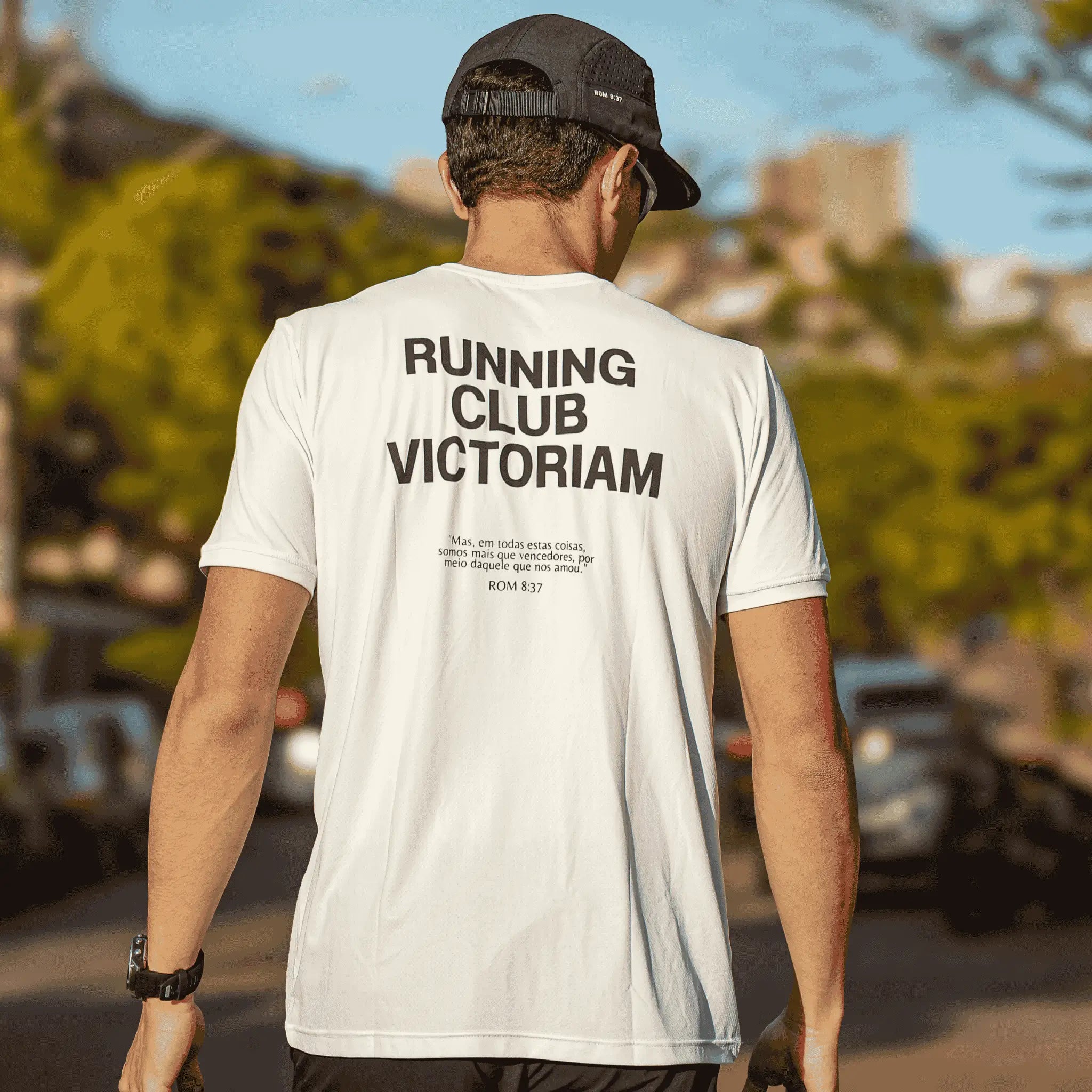 Camiseta Running Club Victoriam Masculina Branca