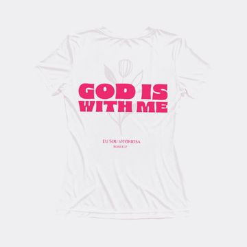 Camiseta God Is With Me Branca